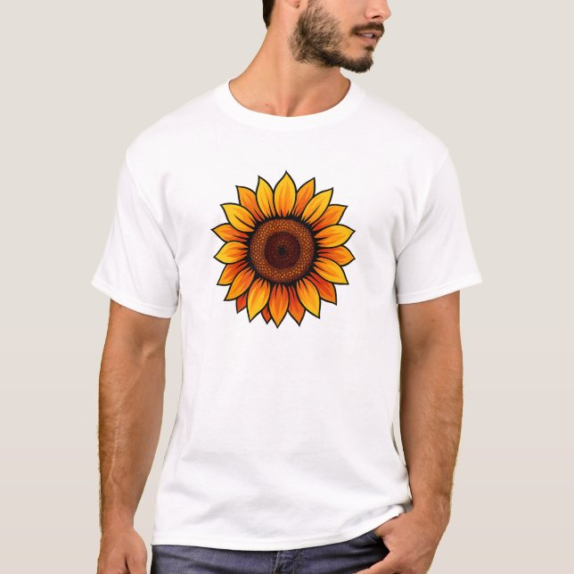 Vibrant Solros T-Shirt (Framsida)