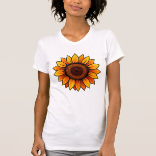 Vibrant Solros T-Shirt - för kvinnor
