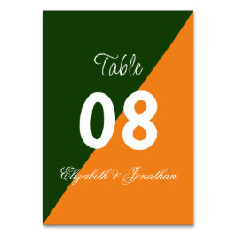 Vibrant soluppgång, minimalistisk blandning och ma bordsnummer