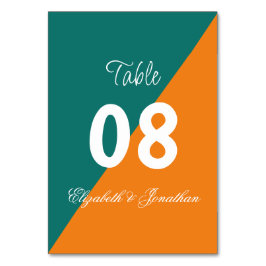 Vibrant soluppgång, minimalistisk blandning och ma bordsnummer