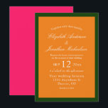 Vibrant soluppgång, minimalistisk blandning och ma inbjudningar<br><div class="desc">Kraftig,  färgstark,  minimalistisk insamling av bröllop med ljusa rosa och orange solökningstoner. Blanda och matcha färg</div>