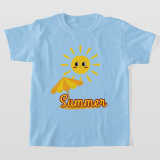 Vibrant sommarsolskendesign t shirt