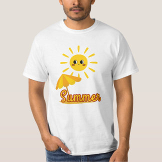 Vibrant sommarsolskendesign t shirt