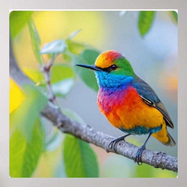 Vibrant sparrad utförd Poster (Framsidan)