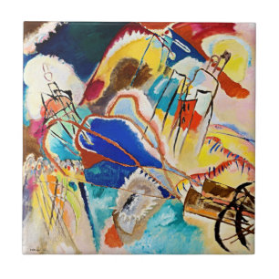 Vibrant Spirit of Wassily Kandinsky on Stunning Kakelplatta