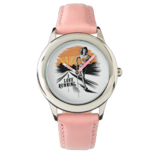 Vibrant Splatter I Kärlek Running Armbandsur