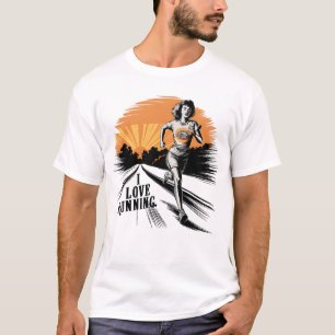Vibrant Splatter I Kärlek Running T Shirt