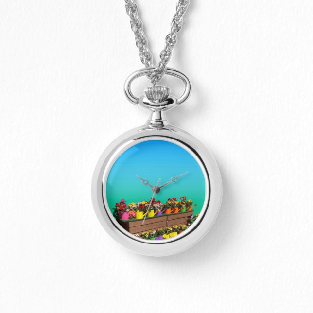 Vibrant Spring Flowers Armbandsur (Framsida)