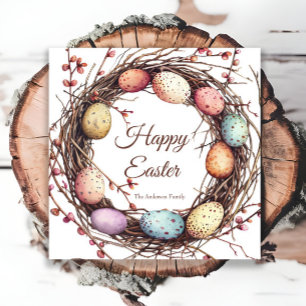Vibrant Springtime Egg Nest Påsk Brunch Pappersservett
