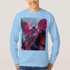 Vibrant St Michael Archangel Långärmad Manar Tee