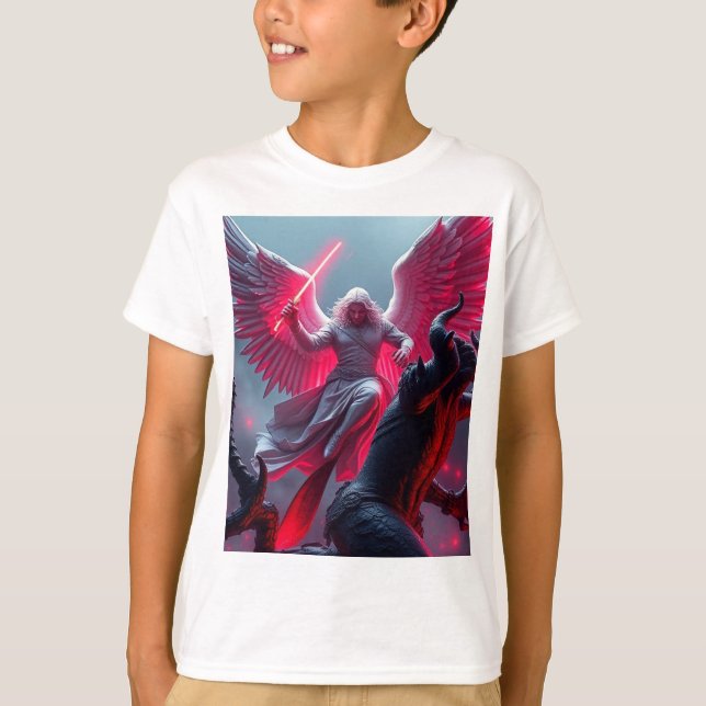 Vibrant St Michael the Archangel Barn Tee (Framsida)