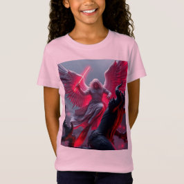 Vibrant St Michael the Archangel Girl's Tee