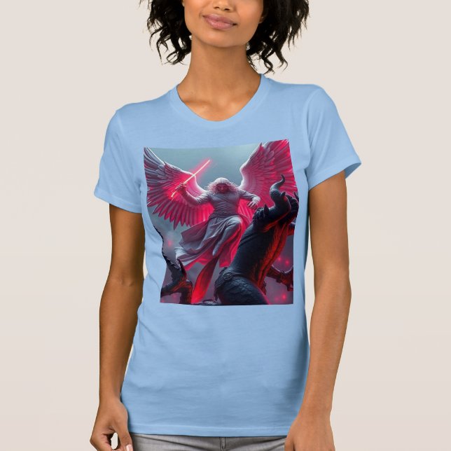 Vibrant St Michael the Archangel Women's Tee (Framsida)
