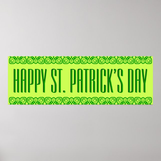 Vibrant St. Patrick's Day Banner Poster (Framsidan)