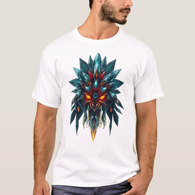Vibrant stammask Art T-Shirt (Framsida)