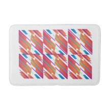 Vibrant Stänk-färgad badmatt