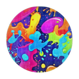 Vibrant Stänk vid Färg Art Explosion