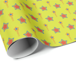 Vibrant Starburst Firande Gift Wrap Presentpapper