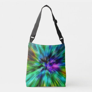 Vibrant Starburst Tie Dye Axelväska