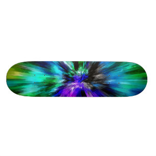 Vibrant Starburst Tie Dye Mini Skateboard Bräda 18,5 Cm