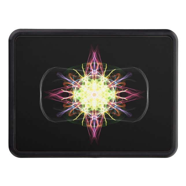 Vibrant Starburst Trailer Hitch Cover Dragkroksskydd (Framsidan)