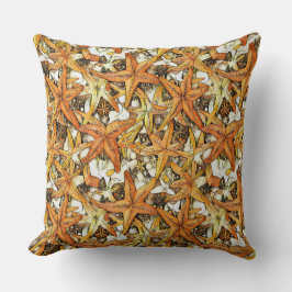 Vibrant Starfish Abstract Pattern Design Kudde