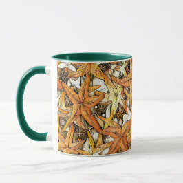 Vibrant Starfish Abstract Pattern Design Mugg