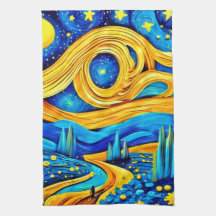 Vibrant Starry Artwork