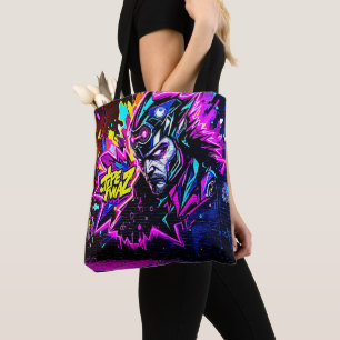 Vibrant Street Art Glow Tygkasse
