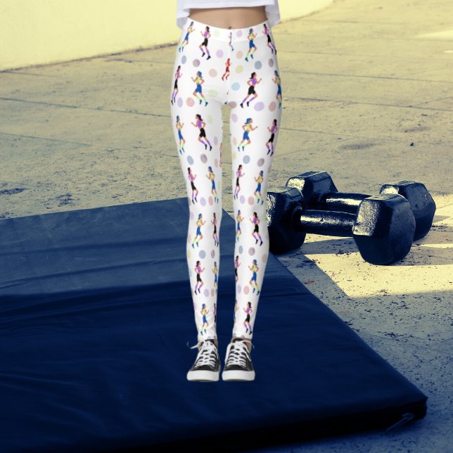 "Vibrant Stride women Girls Leggings" Leggings (Skapare uppladdad)