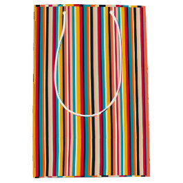 Vibrant Stripe Gift Bag