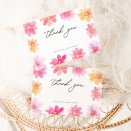 Vibrant Summer Baby i Bloom Blommigt Wildblomma Tack Kort