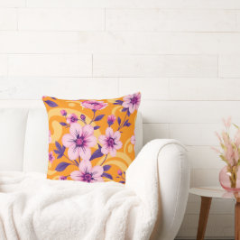Vibrant Summer Blommigt-Dopamin Stil- Kudde