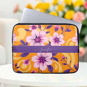 Vibrant Summer Blommigt-Dopamin Stil- Laptop Fodral