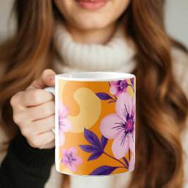 Vibrant Summer Blommigts-Dopamin Stil Kaffemugg