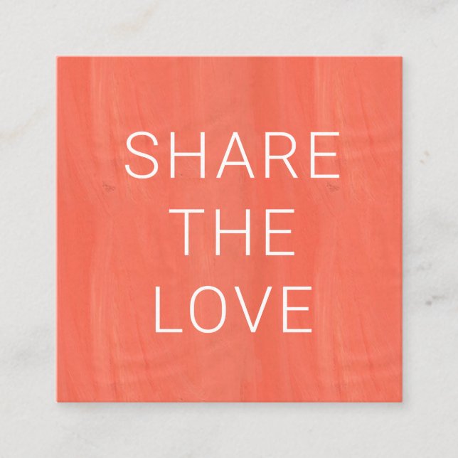 Vibrant Summer | Förmånskort Fyrkantigt Visitkort (Framsida)