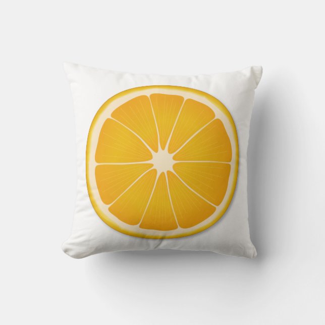 Vibrant Summer Orange Home Decor Kudde (Framsida)
