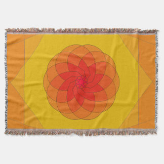 Vibrant Sunburst Design Filt