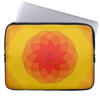Vibrant Sunburst Design Laptop Fodral