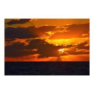 Vibrant Sunrise över havet Fototryck