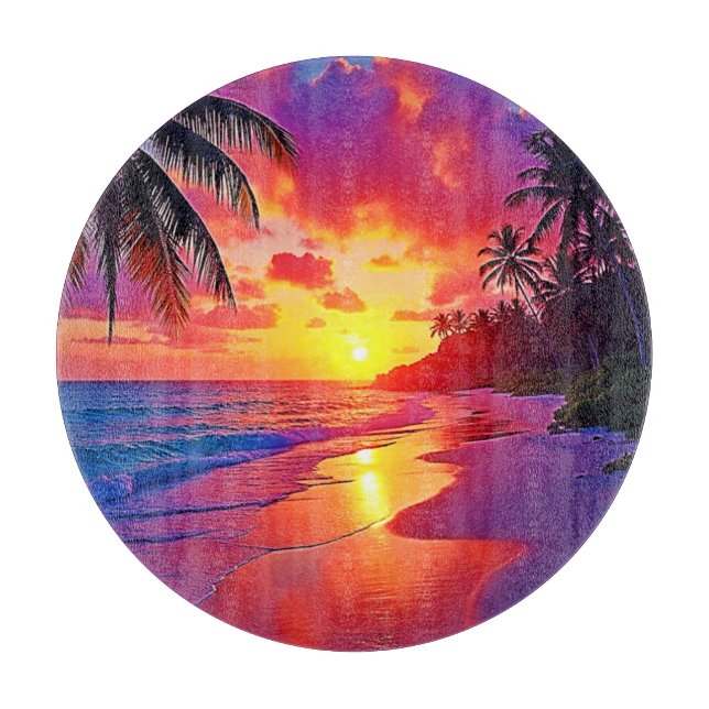 Vibrant Sunset Beach Dream Design (Framsidan)