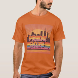 Vibrant Sunset Cityscape Pride 2025 Tshirt T Shirt
