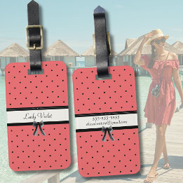 Vibrant Sunset Coral Summer Chic Bagage Tag Bagagebricka