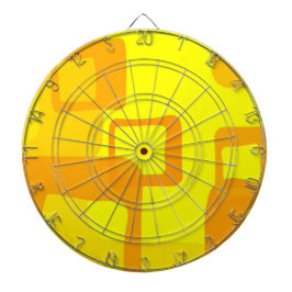 Vibrant Sunshine Flow – Modern Abstract Art Shapes Darttavla