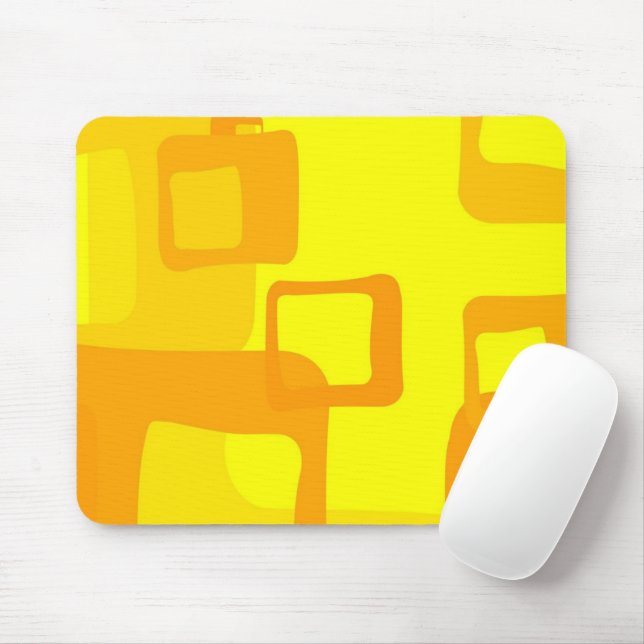 Vibrant Sunshine Flow – Modern Abstract Art Shapes Musmatta (Med mus)