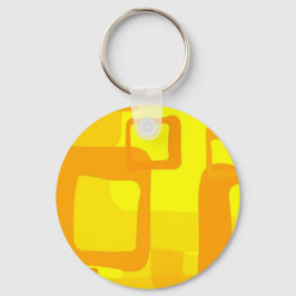 Vibrant Sunshine Flow – Modern Abstract Art Shapes Nyckelring