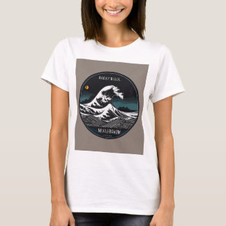 "Vibrant Surfer Rides Design T-Shirt - Fet och mör