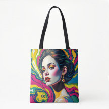Vibrant surreal porträtt art