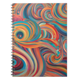 Vibrant Swirl bärbar dator Anteckningsbok