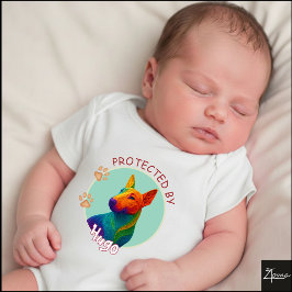 Vibrant Swirl Quilled Bull Terrier dog Portrait T Shirt